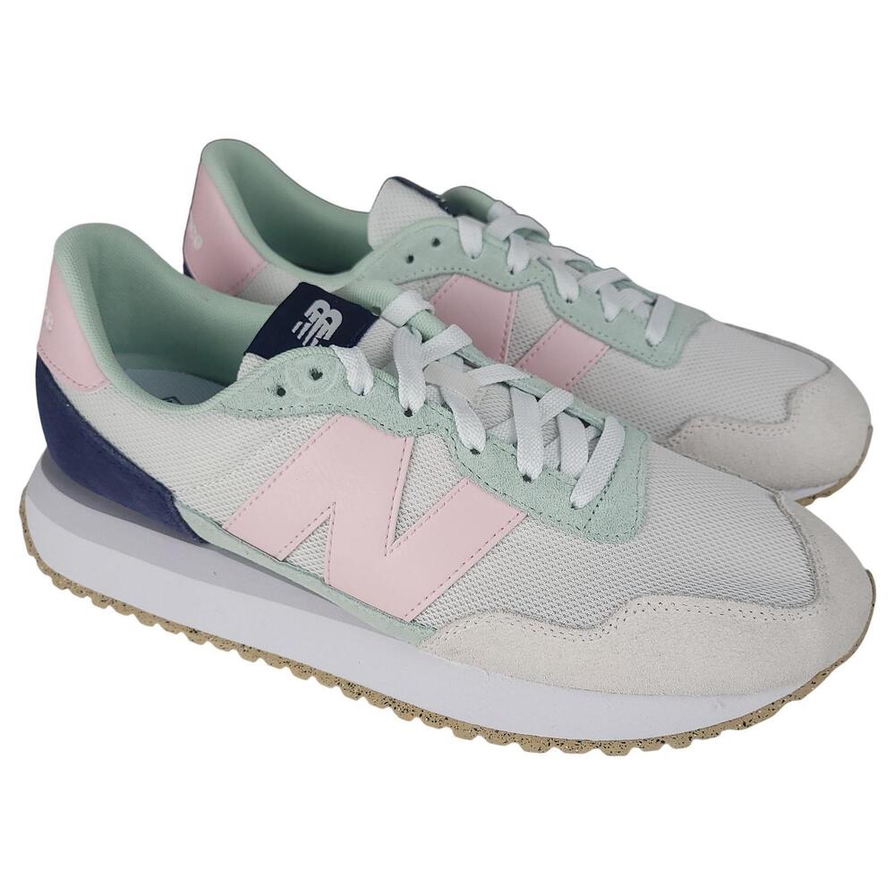 NWB New Balance 237 Sneakers 11B Suede Mesh Lace Up Retro Running WS237PGP
